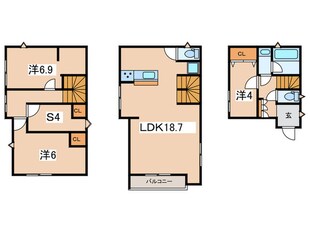 Kolet市が尾♯02の物件間取画像